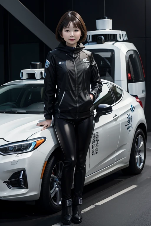 
A lot of anthropomorphized AI self-driving cars, All are cute and pretty, full body shot