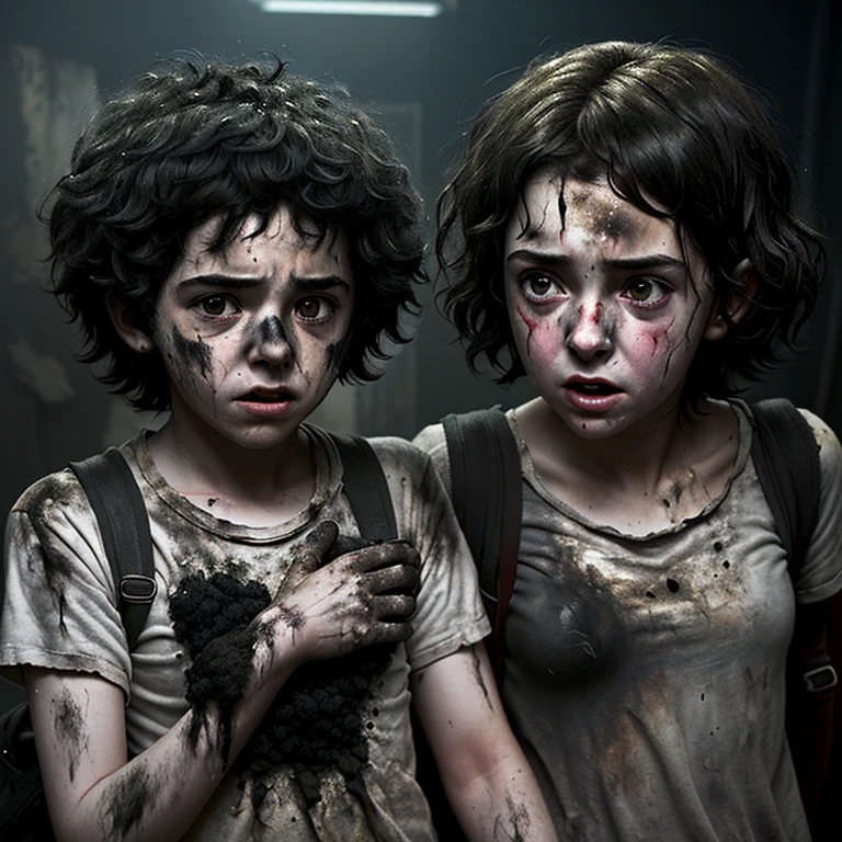 A comedy film about a boy and girl actors who are caught in an explosion and are covered in soot and in tatters.