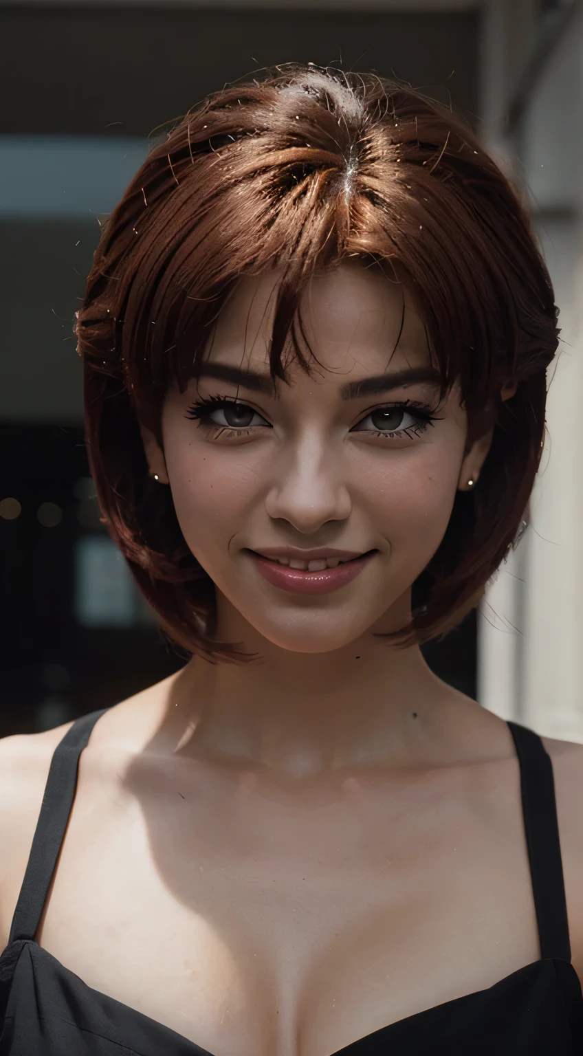 anime pelada, 90s anime, vintage classic anime aesthetic, elegante, Yu Yu Hakusho, Ranma 1/2 anime, cabelo preto comprido, Soft expression, decote, seios grandes, sorridente, moda marinheiro lua, moda dos anos 90
