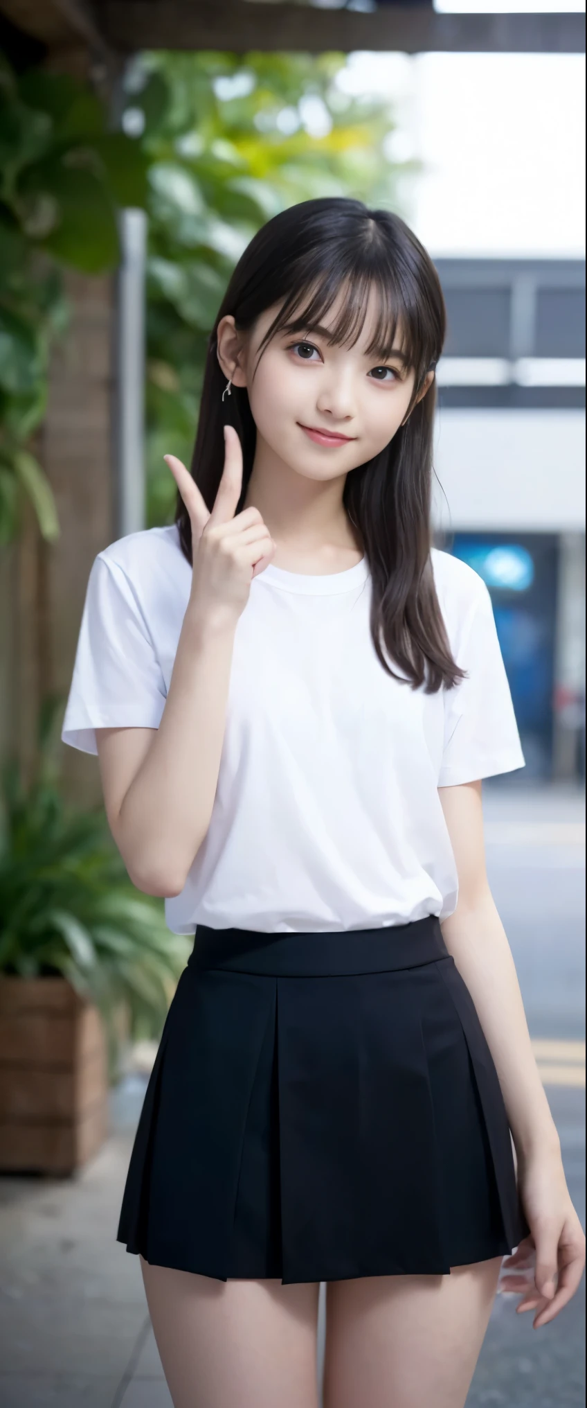 ((Perfect Anatomy:1.3)、(Complete Hand:1.3)、(Full Finger:1.3)、Realistic、RAW Photos、Tabletop、highest quality、High resolution、Delicate and beautiful、Perfect Face、Beautiful details、Fair skin、Real human skin、pores、((Thin legs))、(Black Hair), スーパースリムなスレンダーbeautiful girl, (Navy blue short skirt、下Half BodyFull nudity、Short sleeveの白シャツ、Show me your ears、Naked girls photoshoot、Full nudity, Cute face, close, Half Body, It was a race, Gardenia, beautiful girl, , Thighs, Short sleeve, Station platform、 Looking at the audience, No makeup, (Big smile), Film Grain, chromatic aberration, Sharp focus, Face Light, Bright lighting, 10 generations, Detailed face, Background Blur, (Dark red tie:1.1)、((((((12-year-old girl))))))、((((((12才のFull nudity女子高生)))))、Tight waist、Embarrassing pose、Shy and nervous girl、 Sad face