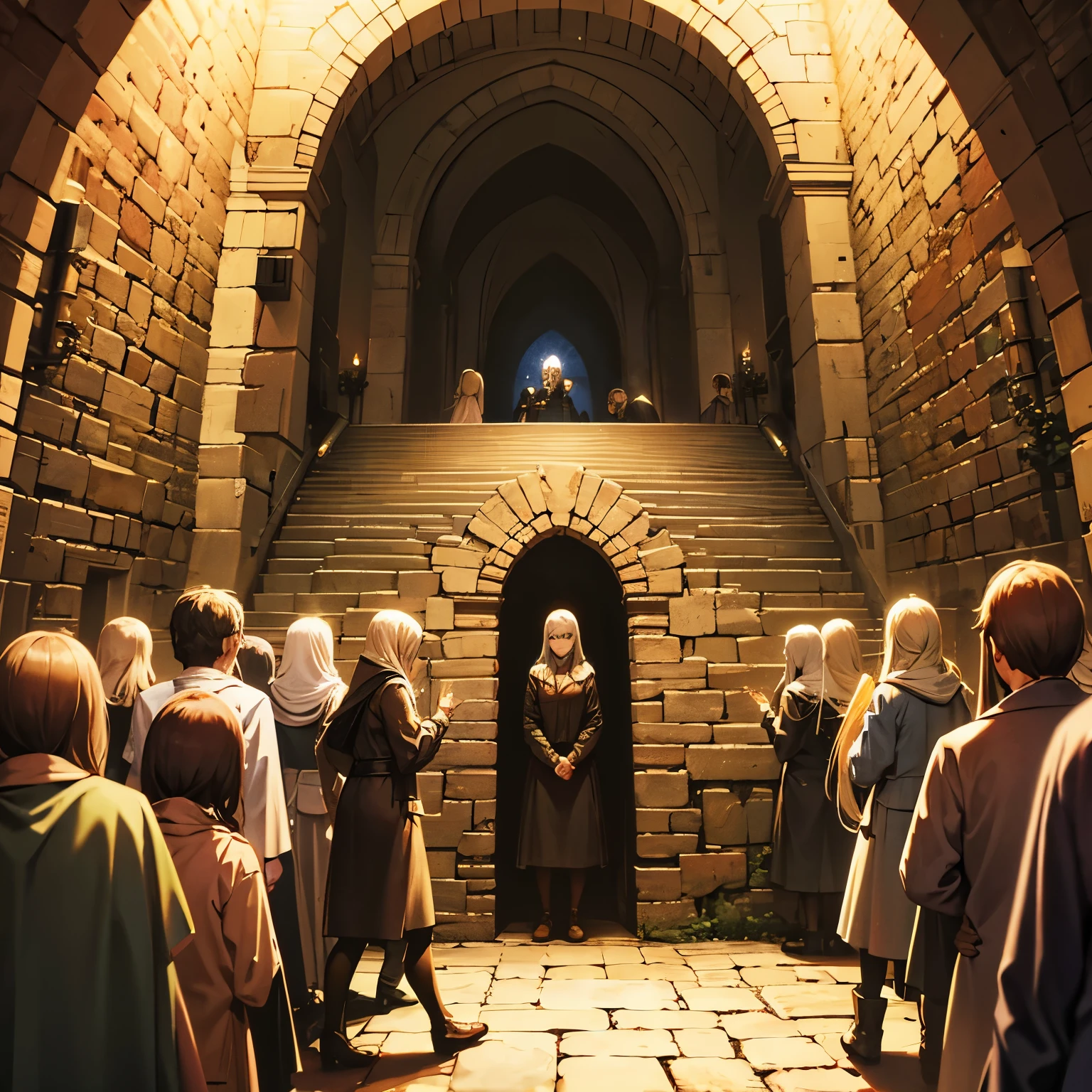Many people, are in the dungeon