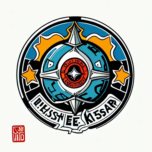 Traditional Tattoo Flash、Old School Tattoo Design、(star)、Flat illustration、Vector art,anime taste、Logo