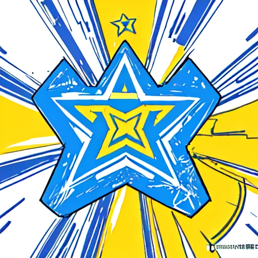 (star)、Flat illustration、Logo