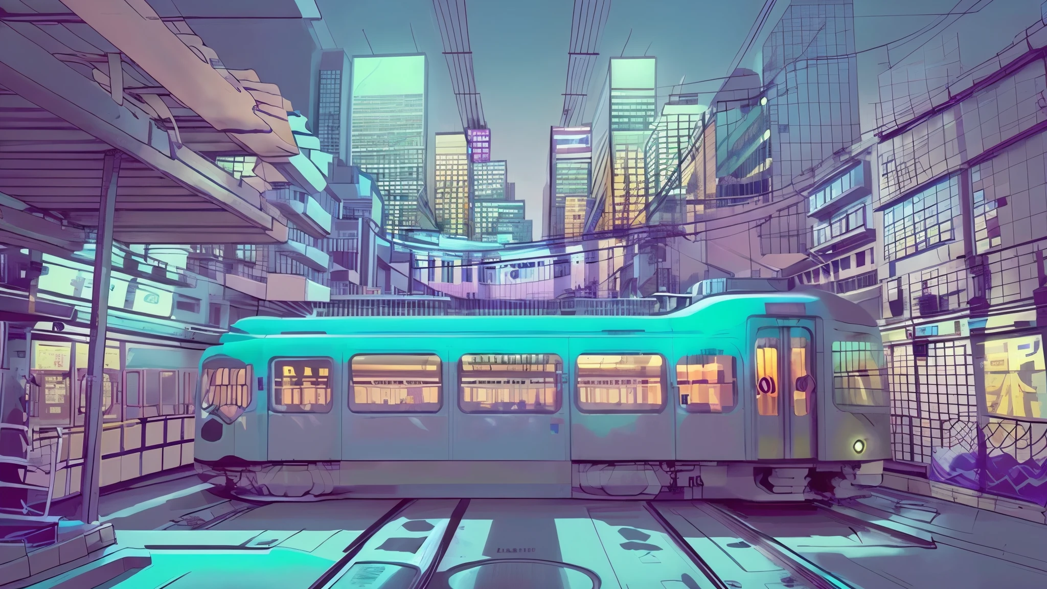 There is a woman standing on a subway train with a book, beautiful anime scenes, ( ( Makoto Shinkai ) ), Pondering. By Makoto Shinkai, Makoto Shinkai's style, By Makoto Shinkai, By Makoto Shinkai, in the style of makoto shinkai, Anime. By Makoto Shinkai, tokyo anime anime scene