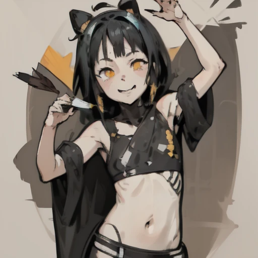 (Up Arrow)、Flat illustration、Vector art,anime taste、Logo