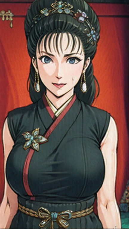 (best quality), (very aesthetic), (ultra-detailed), (best illustration),NSFW,a mature female,Perfect Face,Suikoden,Mrs. Lin,(full_nude),(full_body),big breast,big nipple,red cheek,(troubled face),Sweating,skinny, take off chinese traditional clothes,chinese traditional style bed,Are pregnant