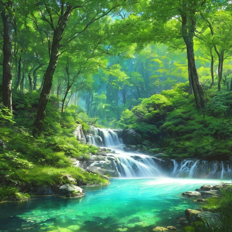 (Masterpiece, Top Quality, Best Quality, Official Art, Beautiful and Aesthetic: 1.2), (Landscape), High Resolution, Detailed, Accurate, Atmospheric Perspective, Absorbing, Immersive, captivating, breathtaking, Rich Colors, Vibrant Textures, Stunning, Super Detail, Crisp and Clear, Photorealistic, Lush Greens, Serene Waters, Dynamic Reflections, Dramatic Lighting, Ray Tracing, Cinematic, Neo-Realism, Nature in Bloom, Flourishing Forest, Lush Vegetation, Wildlife in Motion, Nuanced Shadows,