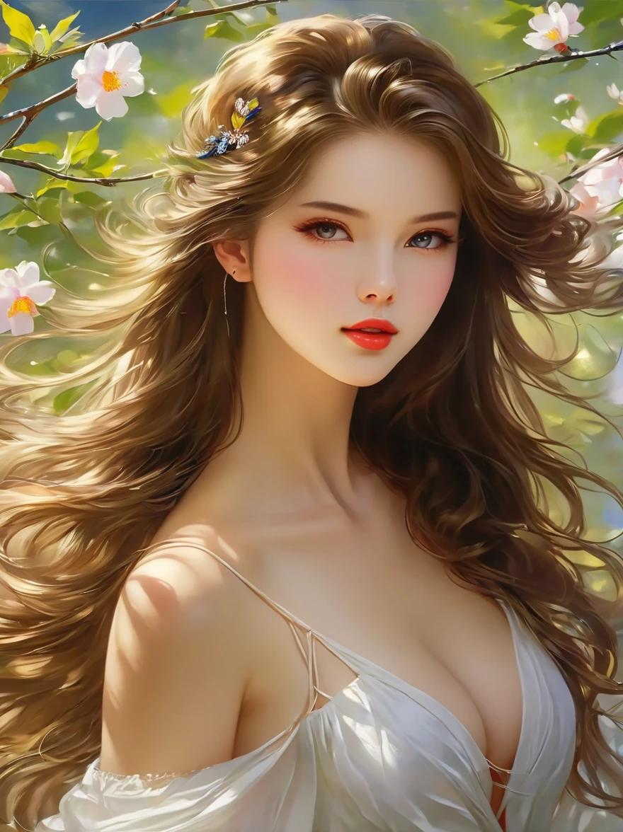 (masterpiece,Best quality:1.2),1girl,solo,(whole body:1.3),She is slender,Light as a swallow,Even wearing simple clothes can't hide her elegance,她的曲线起伏如masterpiece大自然的雕琢,The perfect combination of plumpness and slenderness,Amazing her beauty