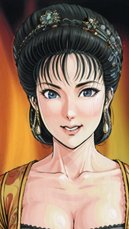 (best quality), (very aesthetic), (ultra-detailed), (best illustration),NSFW,a mature female,Perfect Face,Suikoden,Mrs. Lin,(full_nude),(full_body),big breast,big nipple,red cheek,(troubled face),Sweating,skinny, take off chinese traditional clothes,chinese traditional style bed,Breastfeeding a baby