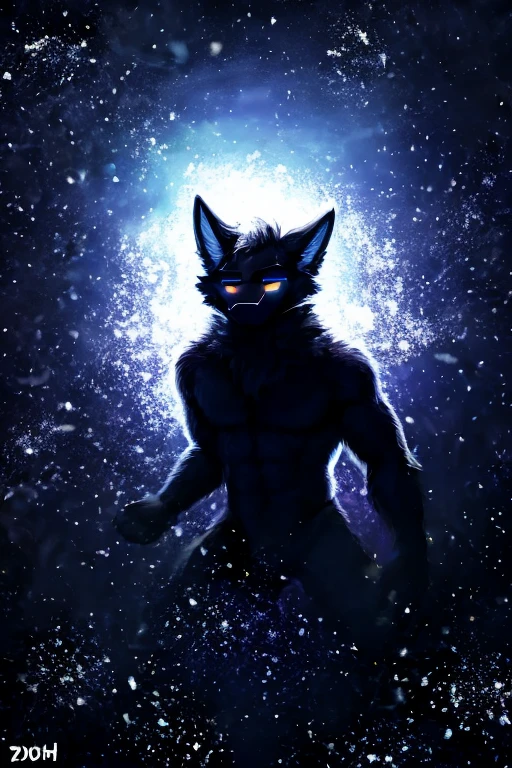 , (((black space entity flooting in space with black smoke and particles coming off of him space entity fur))) , big chest, day, sexy, sensual, detailed, uploaded to e621, beautiful and detailed portrait of an anthropomorphic white fur protogen, (((male ))) uploaded to e621, zaush, foxovh, movie lighting, , thicc, alone, ((submissive)), black space entity flooting in space with black smoke and particles coming off of him space entity