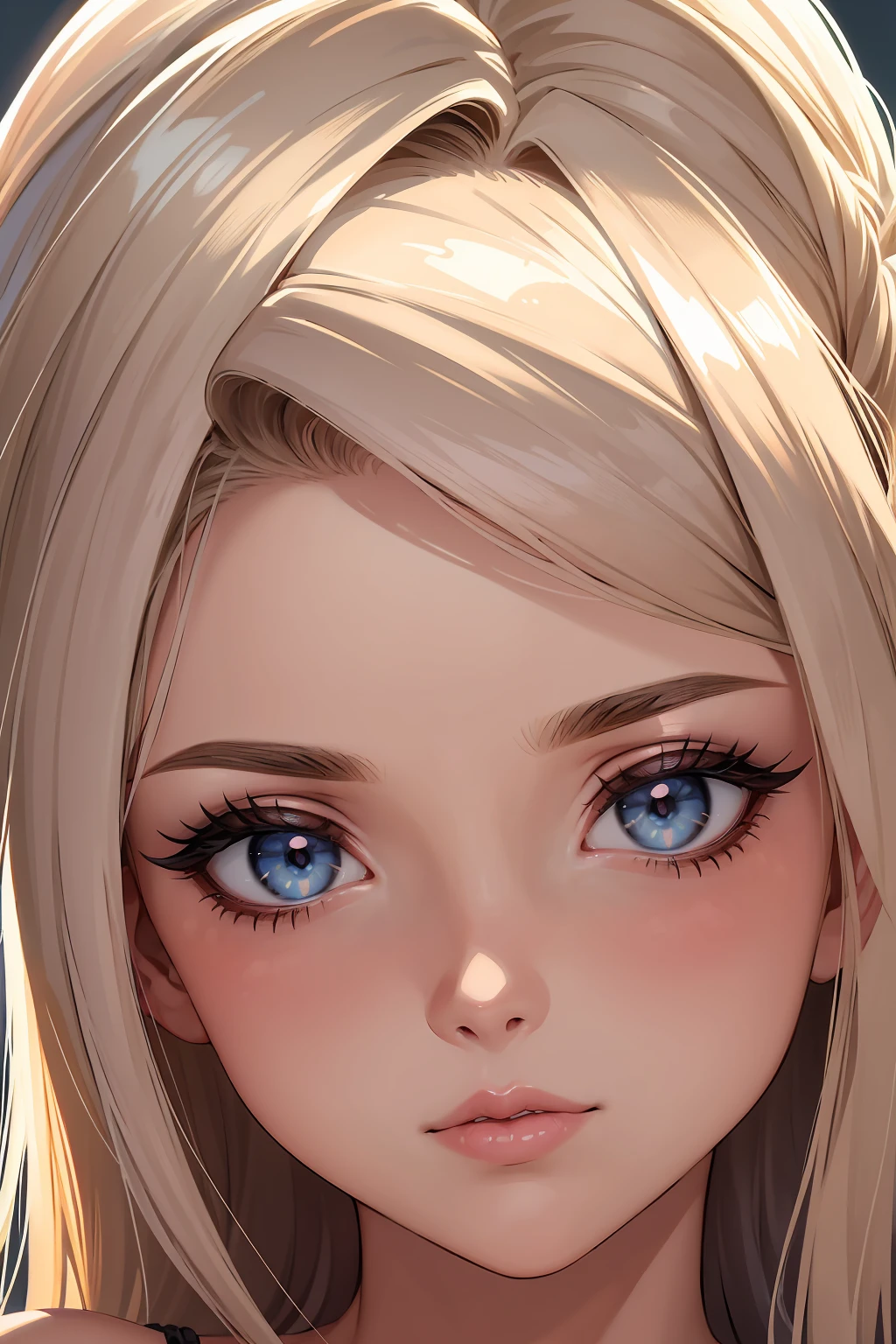 Linda mulher, figura voluptuosa, marca de beleza sob o olho esquerdo, cabelo ruivo longo e liso, Retrato de corpo inteiro,lindos olhos roxos detalhados,beautiful detailed lips,olhos e rosto extremamente detalhados,long eyelashes,distant expression,postura real,fundo colorido,soft lighting,cores vivas