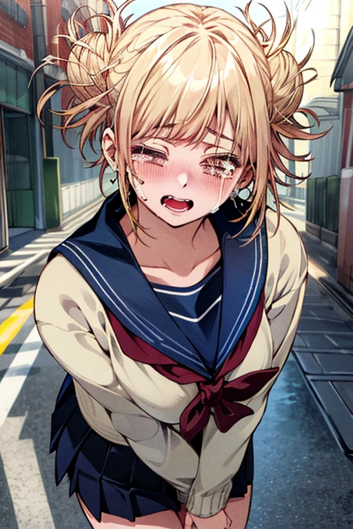 Himiko Toga squatting on the street having delicious sex 