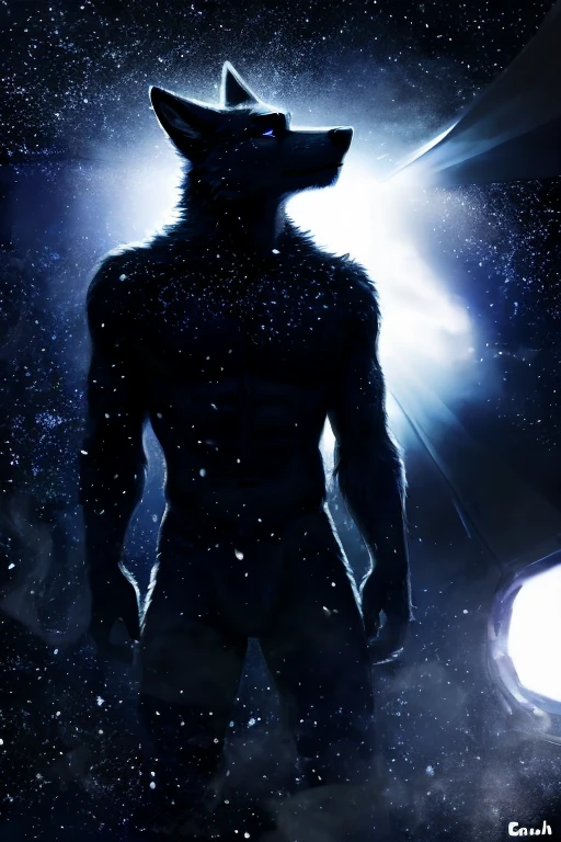 , (((black space entity flooting in space with black smoke and particles coming off of him space entity fur))) , big chest, day, sexy, sensual, detailed, uploaded to e621, beautiful and detailed portrait of an anthropomorphic, (((male ))) uploaded to e621, zaush, foxovh, movie lighting, , thicc, alone, ((submissive)), black space entity flooting in space with black smoke and particles coming off of him space entity, 