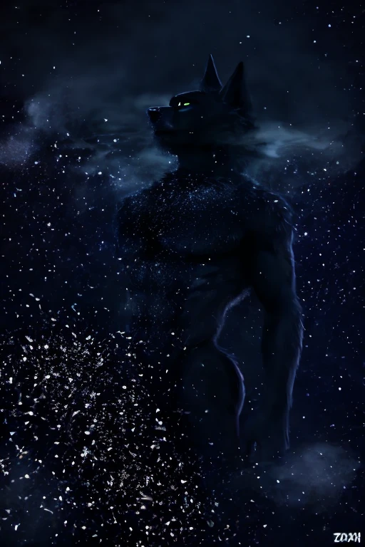 , (((black space entity flooting in space with black smoke and particles coming off of him space entity fur))) , big chest, day, sexy, sensual, detailed, uploaded to e621, beautiful and detailed portrait of an anthropomorphic, (((male ))) uploaded to e621, zaush, foxovh, movie lighting, , thicc, alone, ((submissive)), black space entity flooting in space with black smoke and particles coming off of him space entity, 