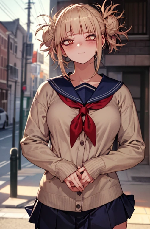 (masterpiece:1.2, top-quality), (realistic, photorealistic:1.4), beautiful illustration, (natural side lighting, movie lighting), nsfw,
looking at viewer, face focus, upper body, 1 girl, japanese, high school girl, perfect face, cute and symmetrical face, shiny skin,
(middle hair:1.5, (two side up:1.2), brown hair), hair between eyes, purple eyes, drooping eyes, long eye lasher, (medium breasts), slender,
beautiful hair, beautiful face, beautiful detailed eyes, beautiful clavicle, beautiful body, beautiful chest, beautiful thigh, beautiful legs, beautiful fingers,
((detailed cloth texture, long sleeves cute sailor suit, navy blue pleated skirt, navy blue sailor collar, red sailor scarf)),
(beautiful scenery), winter, evening, (outdoors), , (heart shaped pupils, in heat, aroused),