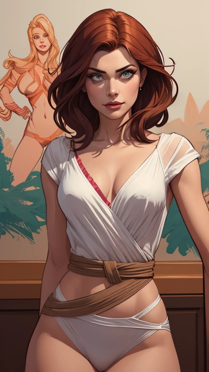Personagem mulher ninja com marcas de guerras Imagem de desenho animado de uma mulher .cartoon style illustration, estilo de arte dos desenhos animados, estilo de arte dos desenhos animados, digital illustration style, design de personagens altamente detalhado, arte digital detalhada coragem, Forest fan art, Design de personagens de retrato, beautiful digital illustration, retrato de alta qualidade, Arte em quadrinhos, mulher jovem cabelo com transas lindas . Beautiful lined eyes Medium large bust and wonderful sexy clothes. image expression of sexual desire from the waist to the head illustration