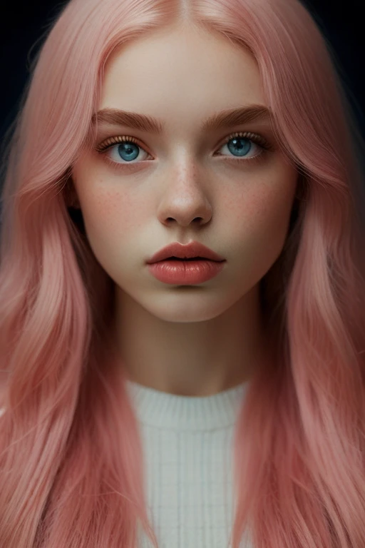 (((ultra realistic))) Photo, masterpiece, top quality, (Pale skin), (Ultra detailed face and eyes.:1.2), 1 girl, adult, ((naked, ((very heavy eye makeup, pink mascara)), ((labios falses detallados)), ((rosa wavy hair)), ((stylish hairstyle)) , (({huge|gigantic|big|huge|Mega|false} old)), (Thin waist). ((escote muy big)), Photoshoot, (Suave) Turning on, (The game of lights and shadows), depth of field, bokeh, (Special attention to leather details.: 1.2), (Atención especial al tamaño de los old huges.: 1.2), (Special attention to the size of extra tight clothing.: 1.2), (special attention to ultra soft old: 1.2), detailed texture, skin pores, oily skin. (Erotic frame atmosphere.. Color range: violet, rosa, Tons), DR, ((film grain)), ((good heavens)), (Glare), ((Whole body)) , ultra detialed,