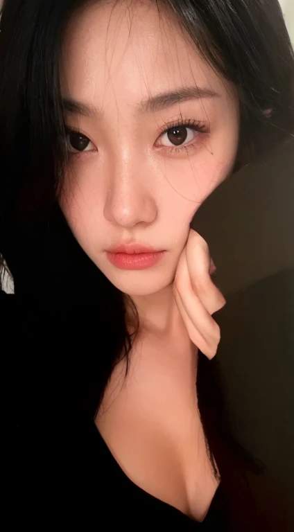 Araafed Asian woman with long black hair in a car, obras de arte no estilo de guweiz, inspirado em Sim Sa-jeong, Retrato de Jossi do Blackpink, # 1 pintura digital de todos os tempos, #1 pintura digital de todos os tempos, pintura digital brilhante, jennie blackpink, inspirado em Yanjun Cheng, no art style by bowater