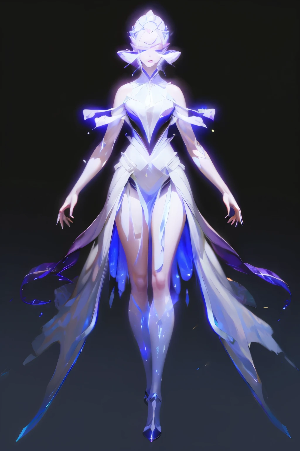 8k, dark_fantasy, Delicate face, (Delicate glass pupil: 1.5), Standing full body portrait, One eye is blackened, Redness in one eye, 1 person, Mechanical wonder, exist