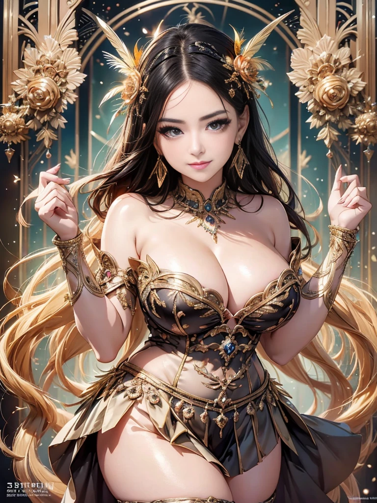 過去最高のmasterpiece、beautiful美しさ, 3D, rich, blonde, skirt, stockings, High heels, star、(Highly detailed CG Unity 8k wallpaper),(masterpiece), (highest quality), (Very detailed), (Best Work),(Best Shadow), (8K,Raw photo),Mature Woman、Sensual curves、お尻のmasterpiece, full body shot, beautiful女性, Captivating smile, Thick lips, Plump lips, Watching the audience, Provocative expression, beautiful髪型, Cleavage, Plump、Curvy Hips、Attractive face、Sexy Dress、An inviting gaze、Expressing emotions、(((Erotic Dress)))、Gorgeous Accessories 、big breastsの女性, Golden Hair, colored feather, Metal ornaments, colored Flowers, particle, Light, (1 girl:1.3),(Fractal Art:1.1),(colorful:1.1)、(Flowers:1.3),Most detailed,(Tangled:1.2), (Dynamic pose), (Abstract background:1.3), (Shiny skin), (Many colors :1.4), ,(Earrings:1.4), (feather:1.4),masterpiece, highest quality, Very detailed, 30~40 years, full body shot, beautiful 、Various Hair Styles,Gold Headband,Ample breasts,Greek clothing,Tulle covers the chest area,Perfect balance, Costume details,cinematic Lighting, Film Grain, High Detail, Openwork decoration,(((colorfulな最高級ドレス)))、(((解剖学的に正しいbody))) ,big breasts,Cowboy Shot, blush, (((1 girl))), Perfect Face, (((highest quality))), (Very detailed), detailed face and eye, (alone), High resolution、beautifuleye,(((Sexy pose)))、(((整ったbig breasts)))、((beautiful eye))、luxury、(((超High resolution)))、(((Detailed Description)))、(((ぽっちゃりbody型)))、(((解剖学的構造に一致したbodyの部位)))、beautiful長いまつ毛、バランスのとれたbody型,The legs and arms are just the right size.、Fishnet tights、glamorous、(((Clear white and black eye)))、lipstick、Sparkling、(Undistorted face, eye, body)、jewelry、gem、(長くカールしたbeautifulまつ毛)、(((バランス良いbeautiful胸)))、(transparent, Exquisite skin:1.2)、(((完璧なglamorousボディー)))、Actress's face、Super beautiful、Cute Smile、Healing beauty、Flower Shower、(((完璧なeye)))、realistic representation、Super sexy、Shiny、glamorous、double eyelids、Excellent shadow correction、(((ぼやけていないeye)))、(((Plump face)))、Cute face 、(((Shiny輝く肌))) 、(((Gorgeous long dress)))、,(((elaborately decorated long dress)))、(((finest long dress)))、Soft smile、Clear Eyes、(((wear a lace shawl)))