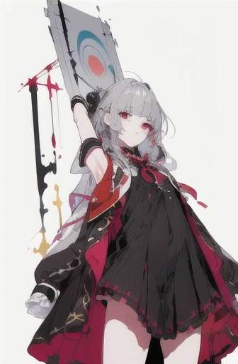 leaning back with hands out in the air,girl、 school girl、(masterpiece, highest quality, official art:1.2), (flat color:1.5),(colorful),looking at the viewer,1 girl,alone, white background, ,(2D:1.5) ,NSFW