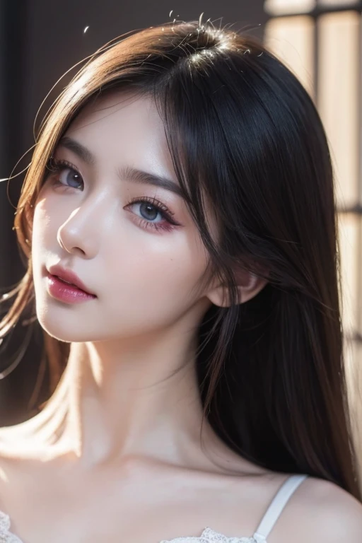 girl, high quality, Very detailedな, Crazy Details, 4k quality (Cinematic digital artwork: 1.3), high quality, 最high qualityの, Very detailed, shape, [4k digital art]、 Indiasug nr, (Sharp focus: 1.5), Written boundary depth, 4k 、High resolution, Very detailedな, Highly detailed CG Unity 8k wallpaper, Realistic, Photorealistic, Raw photo, beautiful and Detailed face, White skin, Realistic glowing skin, Detailed hair texture, Perfect body, Healthy Body、big breasts, Beautiful Face, Acura, Anatomically correct, highly Detailed face, Eye and skin texture, Natural neck length, (Beautiful Eyes), (Beautiful Hands), (Glowing Skin:1.2), (Beautiful feet), Thin legs, knowledgeable person、Detailed face、Detailed Background、 (Live Action、Intricate details)、 Dramatic Compensate、Compensate、eye make up、eyeliner、eye shadow、Lilac Contact Lenses、lingerie dress、Prostitute、Wide Shot
