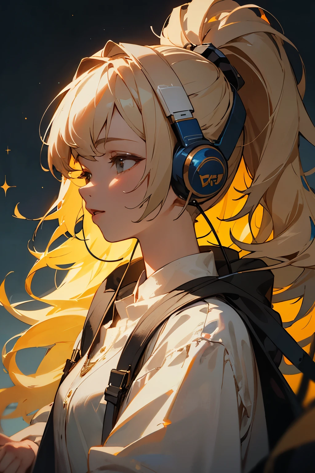 ((best quality)), ((masterpiece)), (detailed), (🎧)👩🌟(🎶)🎵