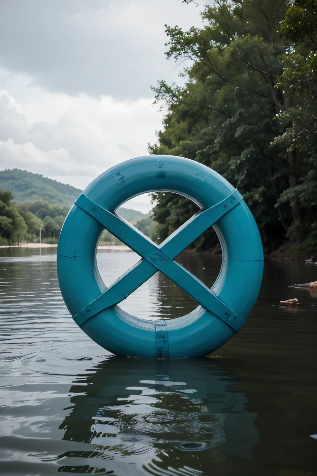 logo circular animado no realista: This design represents the idea of flood preparedness and response in a clear and concise manner.. The use of blue for water and green for land evokes nature and the emergency situation. The human figure with raised hands suggests an attitude of alertness and action, while the wave symbol reinforces the idea of flood and the need to be prepared to face it. The simple but solid typography conveys seriousness and confidence in the project.
