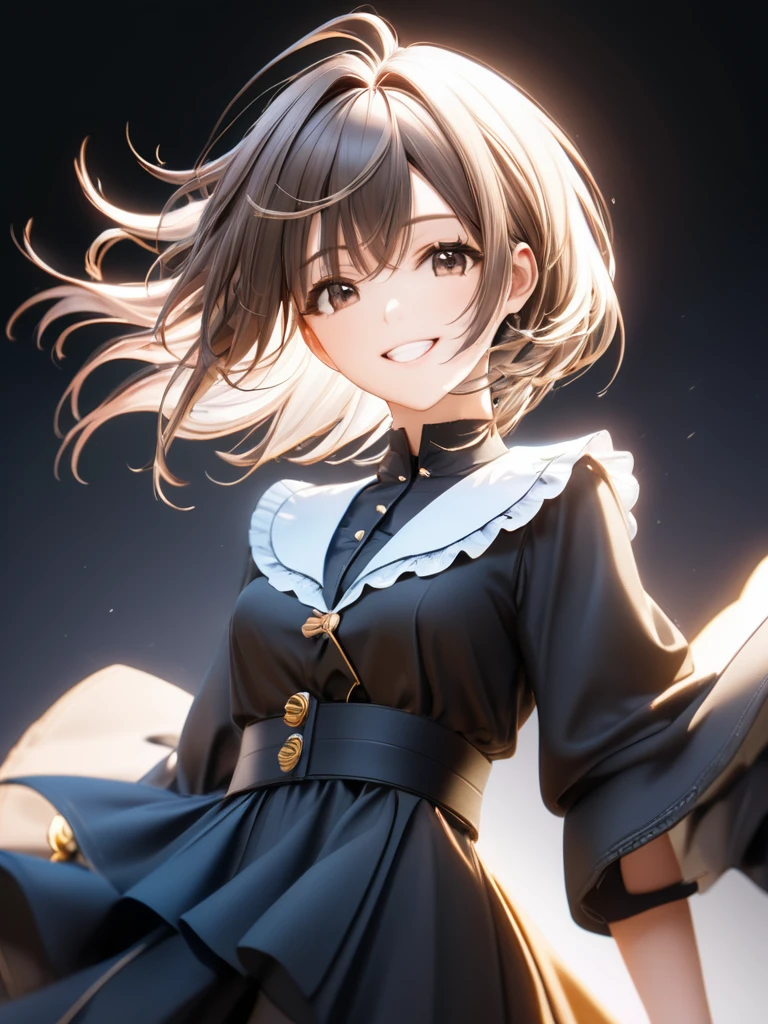 3D figure, (masterpiece:1.2), (best quality),(ultra detailed),(extremely detailed),(absolutely resolution) ,absurdres,8k,
BREAK, 1girl, solo, gradation hair, messy hair, grin,