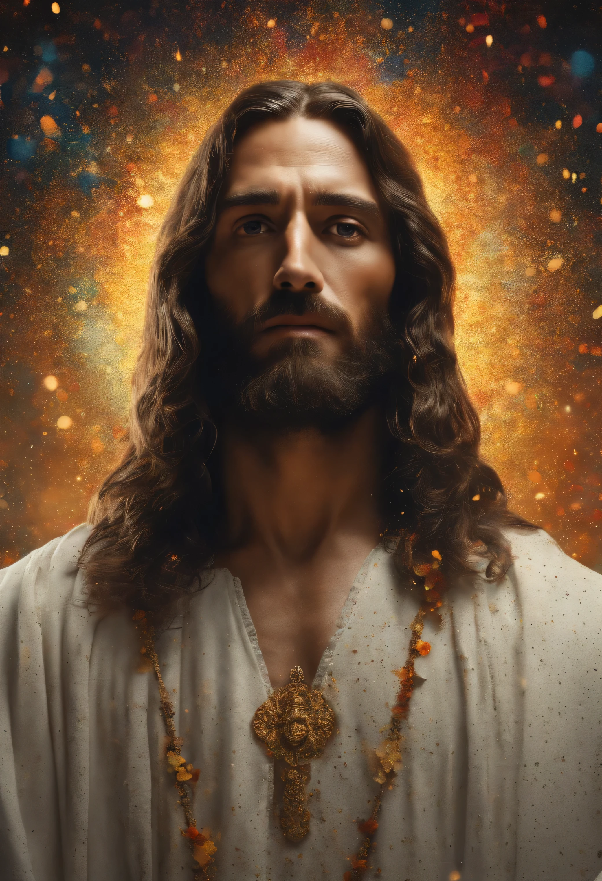 (symmetry),centered,a ((close)) up portrait,(Jesus),a very thin white prime man with long hair and a beard,wearing a long white robe,35mm,natural skin,clothes detail, 8k texture, 8k, insane details, intricate details, hyperdetailedhighly detailed,realistic,soft cinematic light,HDR,sharp focus, ((((cinematic look)))),intricate, elegant, highly detailed