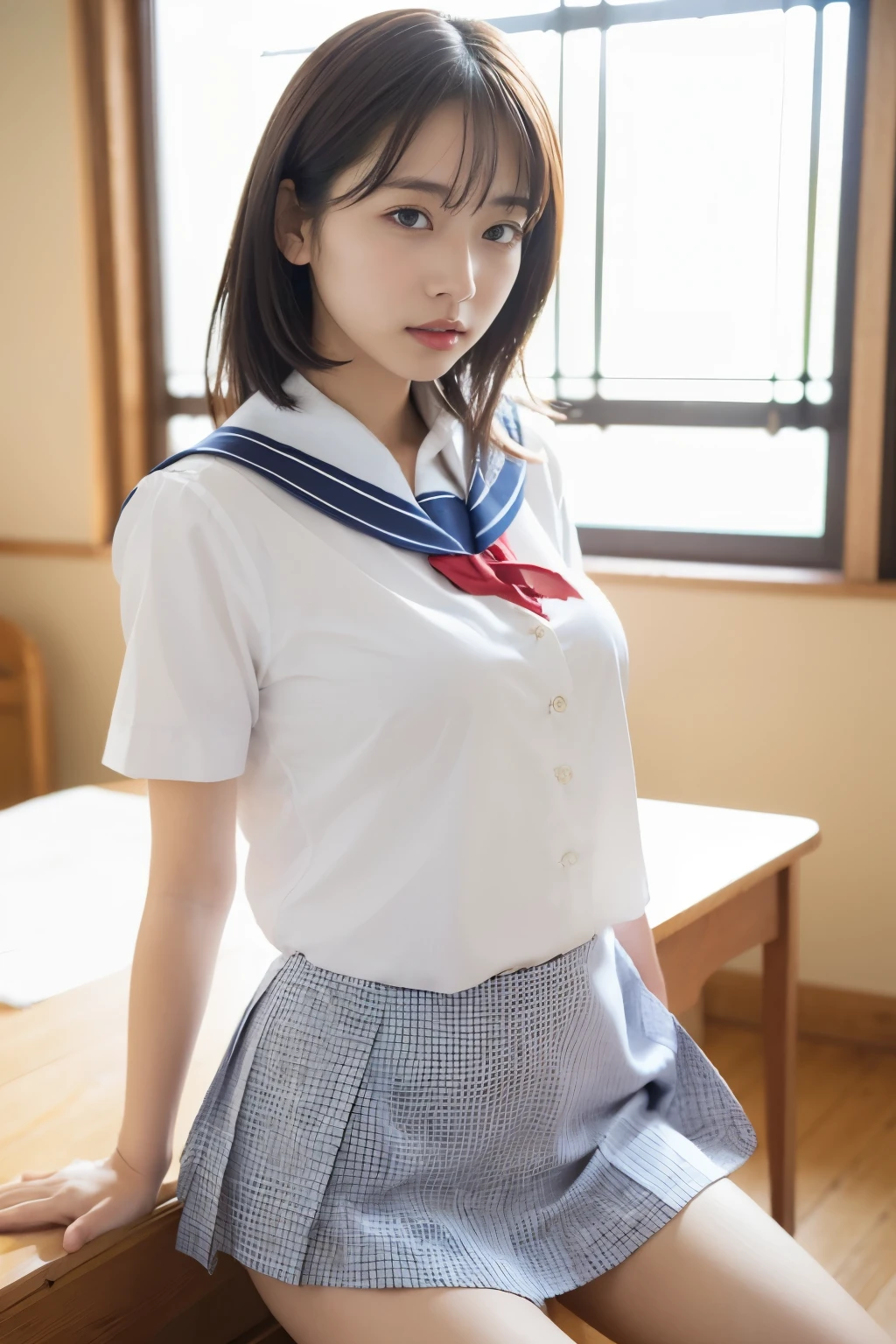 ((Big Breasts))、From above、8k, highest quality, (Skin dents), morning, (bright), blurred background, indoor, (street:0.6), (), Beautiful Bangs, nice,, (dress, High School Uniforms:1.3),Soft lighting,(((I'm not wearing a skirt))), Charm, classroom,School, machine,Chair ,White light, (Mouth closed:1.2, Beautiful Eyes、ロケット型のBig Breasts, Fine grain, Detailed Iris, Beautiful Lips, Beautiful Nose, Beautiful Face)、Relaxed pose with relaxed shoulders、Small cotton bikini panties、sex from behind
looking back
vaginal object insertion、skirtlift