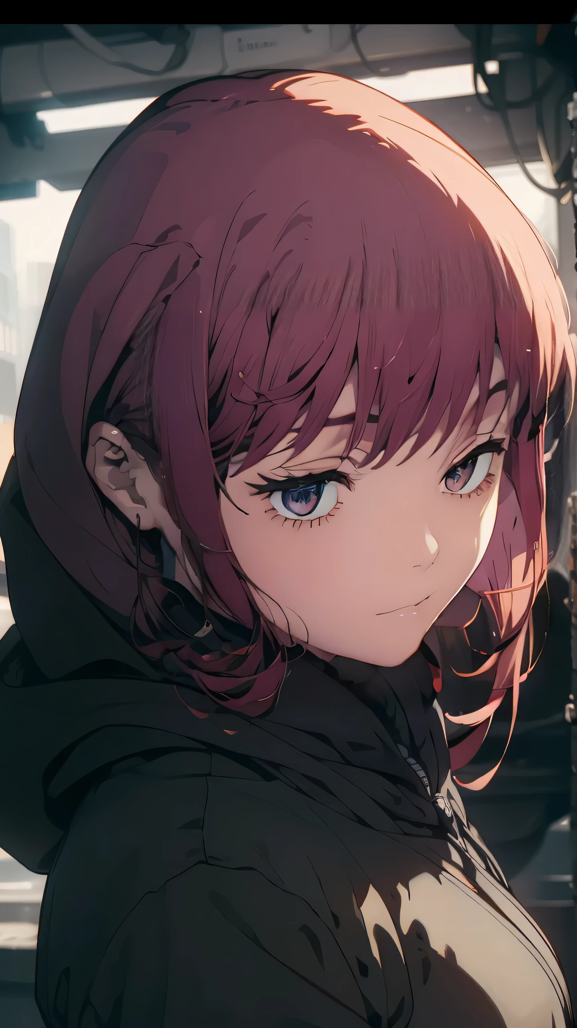((1woman:1)),((Close-Angle-View:1)),((techwear-hoodie)),((cyberpunk-theme:0.7)),((Aesthetic:1)),((Gorgeous1)),wearing glasses,(UTRA-DETAILED-FACE-EYES:1),(CINEMATIC:1),(HIGH-RES:1.2),(AMAZING-ART:1),((small-breast:1))