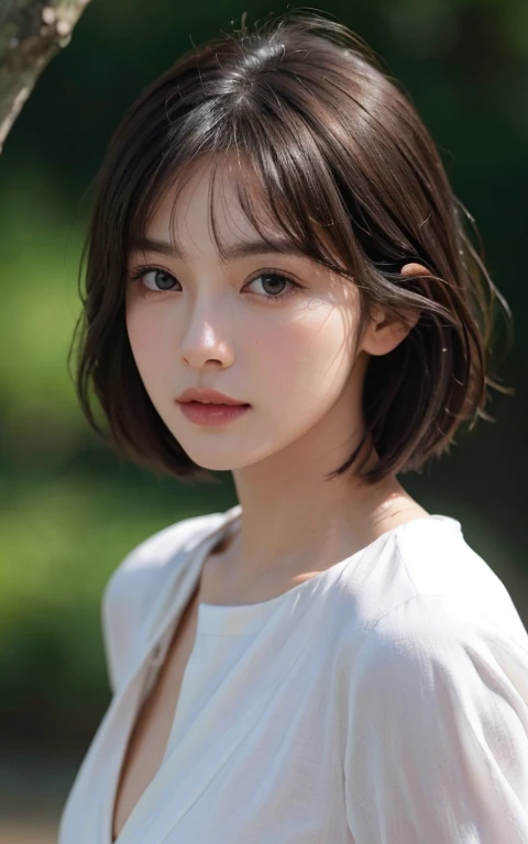 (Ultra-realistic), (High resolution), (8k), (very detailed) (beautifully detailed eyes),masterpiece, Best image quality, high quality,(super detailed), (wallpaper), (detailed face), whole body、Look at me,Beautiful woman, Japanese, detailed, detailed eyes, detailed skin, Beautiful Skin, 超High resolution, (reality: 1.4),so beautiful, a little young face, Beautiful Skin, thin,  The finer details, detailed face, Pure Erotic Face Ace_v1, sad, Look straight ahead, Look straight ahead, Angle from waist up, Realistic photos, Bright lighting, Professional Lighting, Mature Woman, brown hair, Short hair swaying in the wind, Stylish bangs,