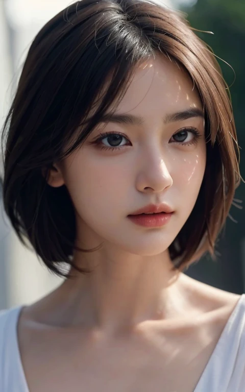 (Ultra-realistic), (High resolution), (8k), (very detailed) (beautifully detailed eyes),masterpiece, Best image quality, high quality,(super detailed), (wallpaper), (detailed face), whole body、Look at me,Beautiful woman, Japanese, detailed, detailed eyes, detailed skin, Beautiful Skin, 超High resolution, (reality: 1.4),so beautiful, a little young face, Beautiful Skin, thin, The finer details, detailed face, Pure Erotic Face Ace_v1, sad, Look straight ahead, Look straight ahead, Angle from waist up, Realistic photos, Bright lighting, Professional Lighting, Mature Woman, brown hair, Short hair swaying in the wind, Stylish bangs,
