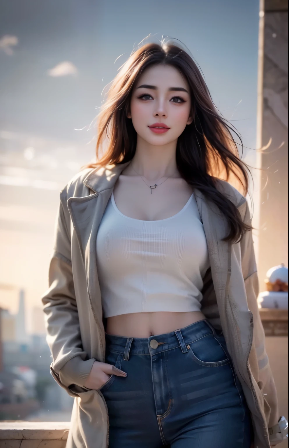Best Quality, Ultra High Definition, (Photorealistic:1.4),Sunset Light, Korean Women, Detailed Photo, Smiling, Sexy, Facing Camera, Close-up (Masterpiece: 1.3), (8K, Photorealistic, Best Quality: 1.4), (1girl), Beautiful Face, (Realistic Face),Beautiful Hairstyle, Realistic eyes, beautiful detail eyes, (realistic skin), beautiful skin, (sweater), absurd, attractive, ultra high resolution, ultra realistic, high definition, golden ratio,Good hands、10、high-reaster-piece、highest quality、head:1.3、((Hasselblad photo))、Fine Skin、crisp focus、(Light like a movie)、gentle lighting、Dynamic Ungle、[:(detailed face:1.2):0.2]、The chest is large.、Sweating, skin flow.:1.2、Erotic smile　Audience view　Colossal　having　sleeveless　Quench the upper arm.　I'm sticking out.　open legs　Nipples are visible.　Negative prompt　Pubic hair can be seen.
Negative Pro, smiling, ((detailed face )), ((detailed beauti vagina)), ((detailed body ((naked)))) , (((The massage central))), (((room master))), Highly detailed face and skin texture, Detailed eyes, Double eyelid,huge breasts,masterpiece,super fine eyes,super fine hand,Wearing jewelryrealistic, face zoom, perfect makeup