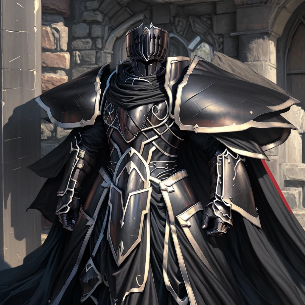 (masterpiece, best quality, detailed:1.2)
BlackKnight_fe,
Armor,
Cape,
Helmet,
Sword,rd,
shield,
The breastplate is decorated with a black dragon's head,
cloak is black.