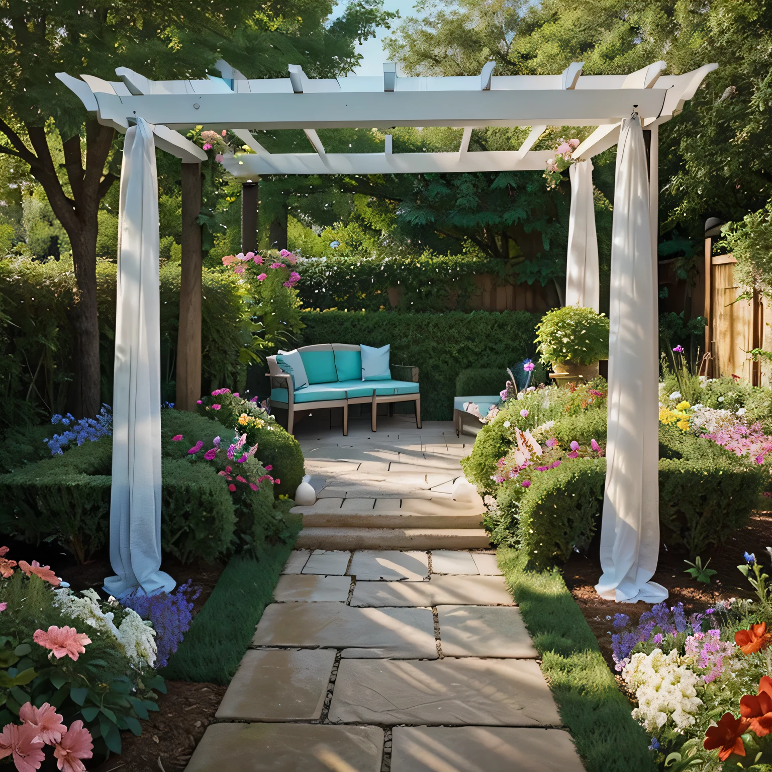 Transform Your Patio into a Floral Paradise with These Creative Flower Bed Designs garden arches leading to a secluded area