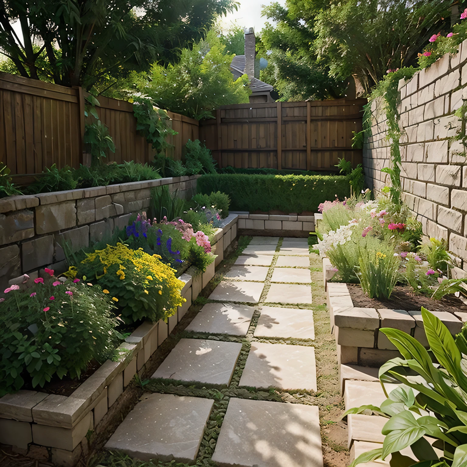 Transform Your Patio into a Floral Paradise with These Creative Flower Bed Designs retaining walls creating terraced garden spaces