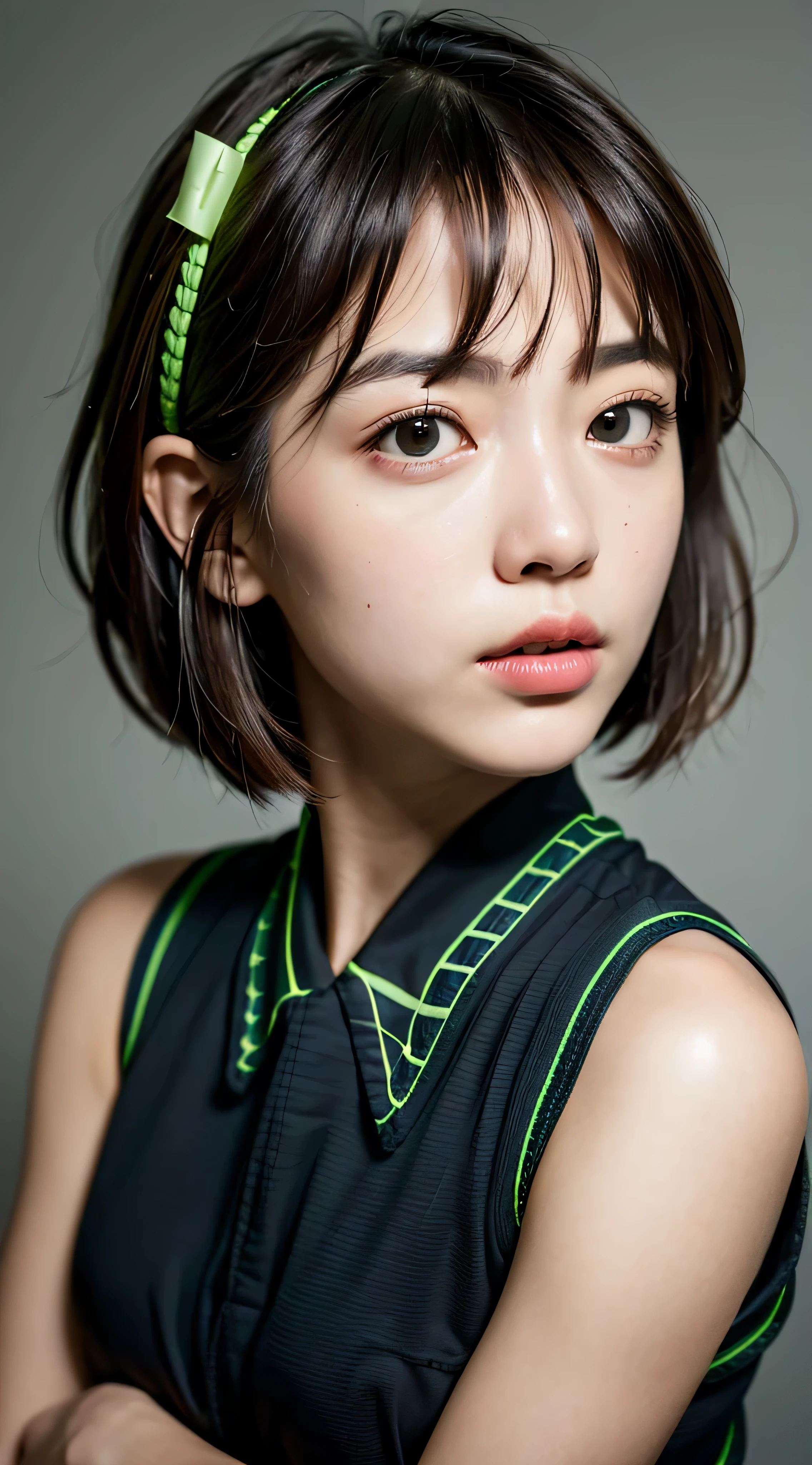 (seattle:1.5), close up, masterpiece, best quality, raw photo, photorealistic, face, incredibly absurdres, beautiful girl, cute, short hair, depth of field, highres, ultra-detailed, finely detail, extremely detailed, extremely detailed eyes and face, sharp pupils, realistic pupils, sharp focus, ccinematic lighting
