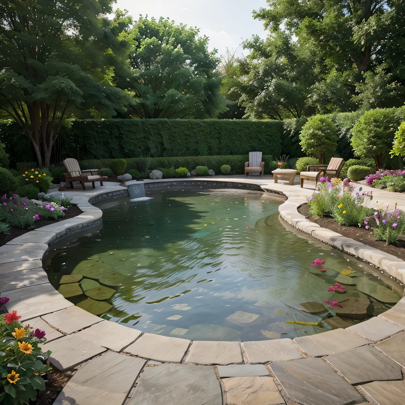 Transform Your Patio into a Floral Paradise with These Creative Flower Bed Designs decorative stones adding texture to the landscape