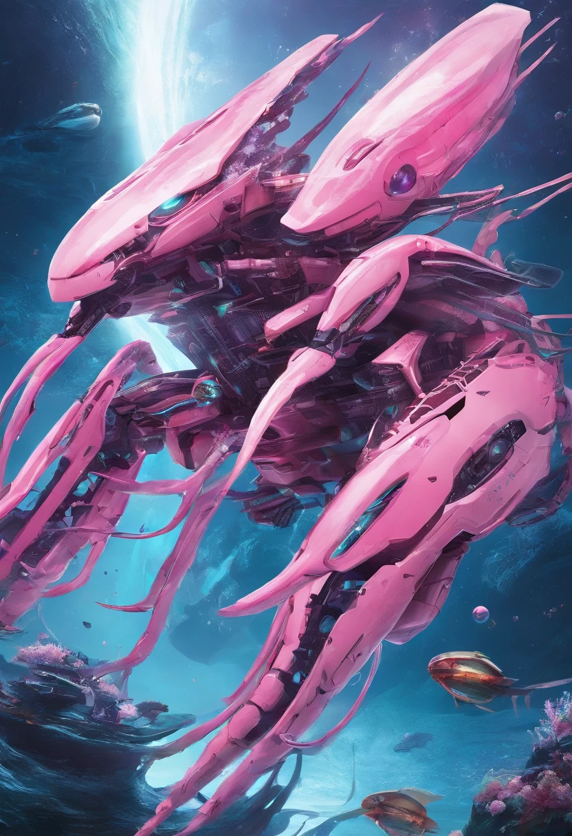 deep sea、Giant pink shrimp、rough sea、Bouncing、grow、Combat Ready