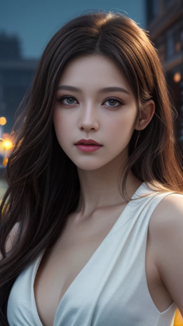 (8k, masterpiece, best quality), ultra-detailed, detailed beautiful round eyes, beautifully detailed face, high quality, high resolution, 1 girl, medium breast, (Devine cloth:1.5), nighttime, night garden background, (LOOKING AT VIEWER:1.3), (female focus:0.886) SUPER TEXTURE, UNREAL ENGINE RENDER, PHYSICALLY-BASED RENDERING, ULTRA HIGHT DEFINITION, 16K, 1080P.realistic, photorealistic, masterpiece, beautiful, (masterpiece, best quality, highres:1.2), (photorealistic:1.2), (intricate and beautiful:1.2), (detailed light:1.2), (soft lighting, side lighting, reflected light), (colorful, dynamic angle), fashion photography,dynamic pose, light passing through hair, (official art), (perfect skin), natural lighting,