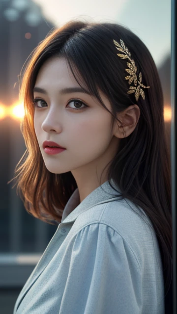 (8k, masterpiece, best quality), ultra-detailed, detailed beautiful round eyes, beautifully detailed face, high quality, high resolution, 1 girl, medium breast, (Devine cloth:1.5), nighttime, night garden background, (LOOKING AT VIEWER:1.3), (female focus:0.886) SUPER TEXTURE, UNREAL ENGINE RENDER, PHYSICALLY-BASED RENDERING, ULTRA HIGHT DEFINITION, 16K, 1080P.realistic, photorealistic, masterpiece, beautiful, (masterpiece, best quality, highres:1.2), (photorealistic:1.2), (intricate and beautiful:1.2), (detailed light:1.2), (soft lighting, side lighting, reflected light), (colorful, dynamic angle), fashion photography, light passing through hair, (perfect skin), natural lighting,
