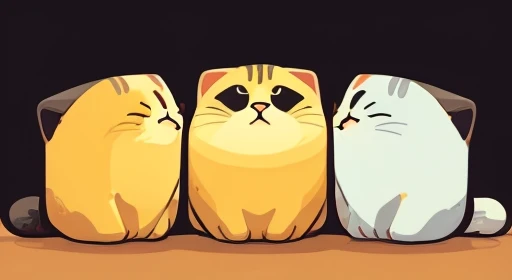 Three-haired cat