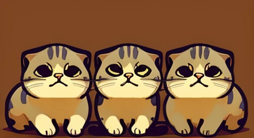 Three-haired cat