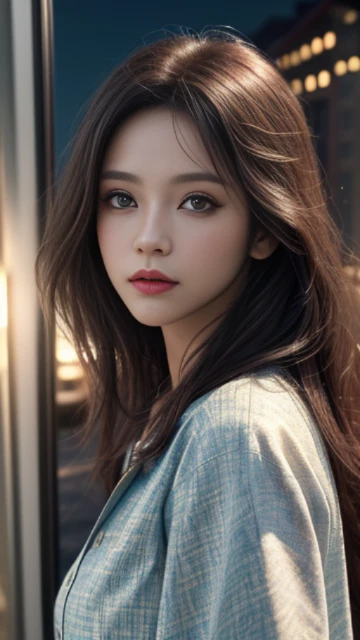 (8k, masterpiece, best quality), ultra-detailed, detailed beautiful round eyes, beautifully detailed face, high quality, high resolution, 1 girl, medium breast, (Devine cloth:1.5), nighttime, night garden background, (LOOKING AT VIEWER:1.3), (female focus:0.886) SUPER TEXTURE, UNREAL ENGINE RENDER, PHYSICALLY-BASED RENDERING, ULTRA HIGHT DEFINITION, 16K, 1080P.realistic, photorealistic, masterpiece, beautiful, (masterpiece, best quality, highres:1.2), (photorealistic:1.2), (intricate and beautiful:1.2), (detailed light:1.2), (soft lighting, side lighting, reflected light), (colorful, dynamic angle), fashion photography, light passing through hair, (perfect skin), natural lighting,
