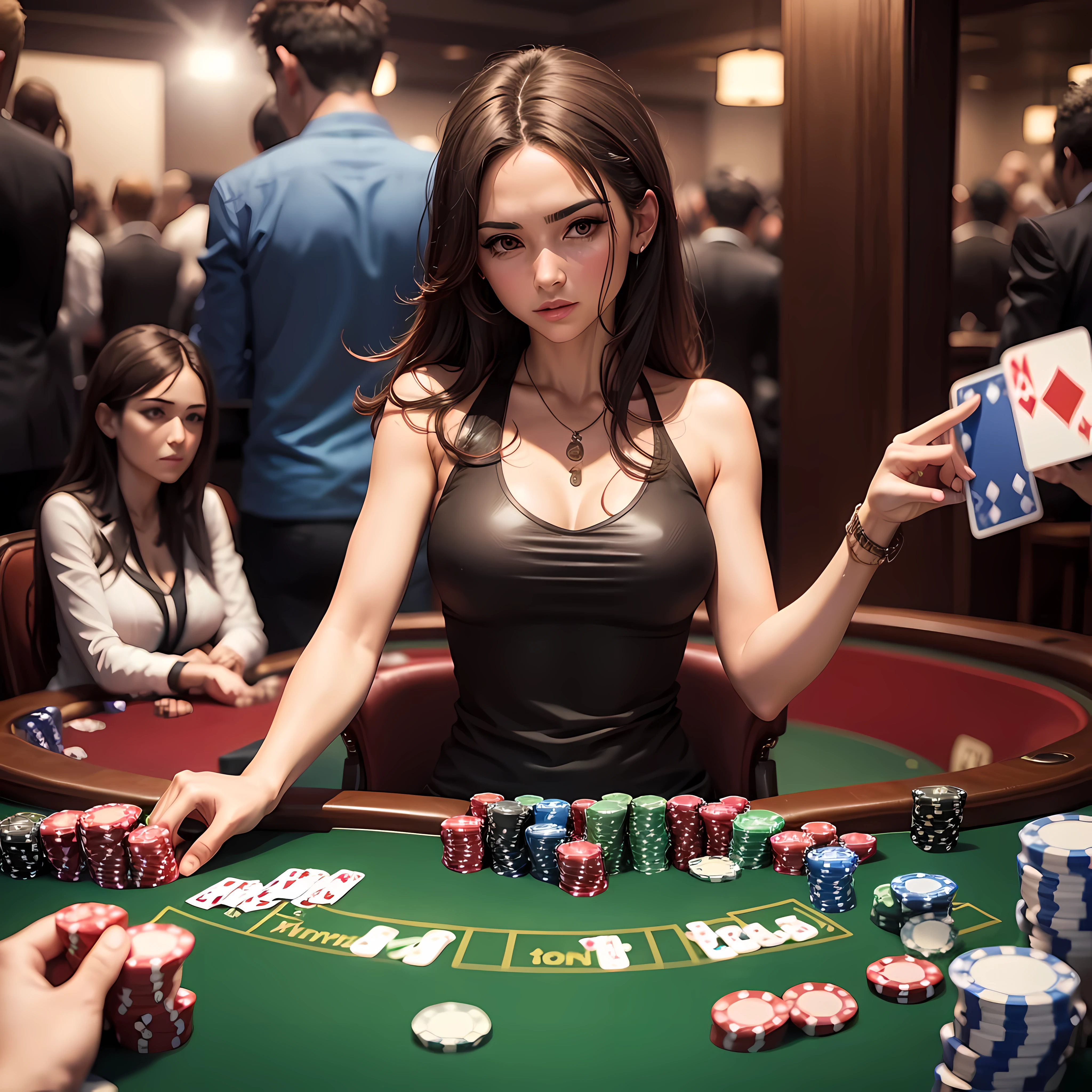 poker player. final mundial.woman