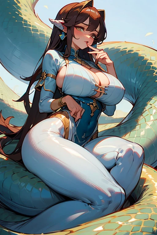 lamia with big breast finding her prey