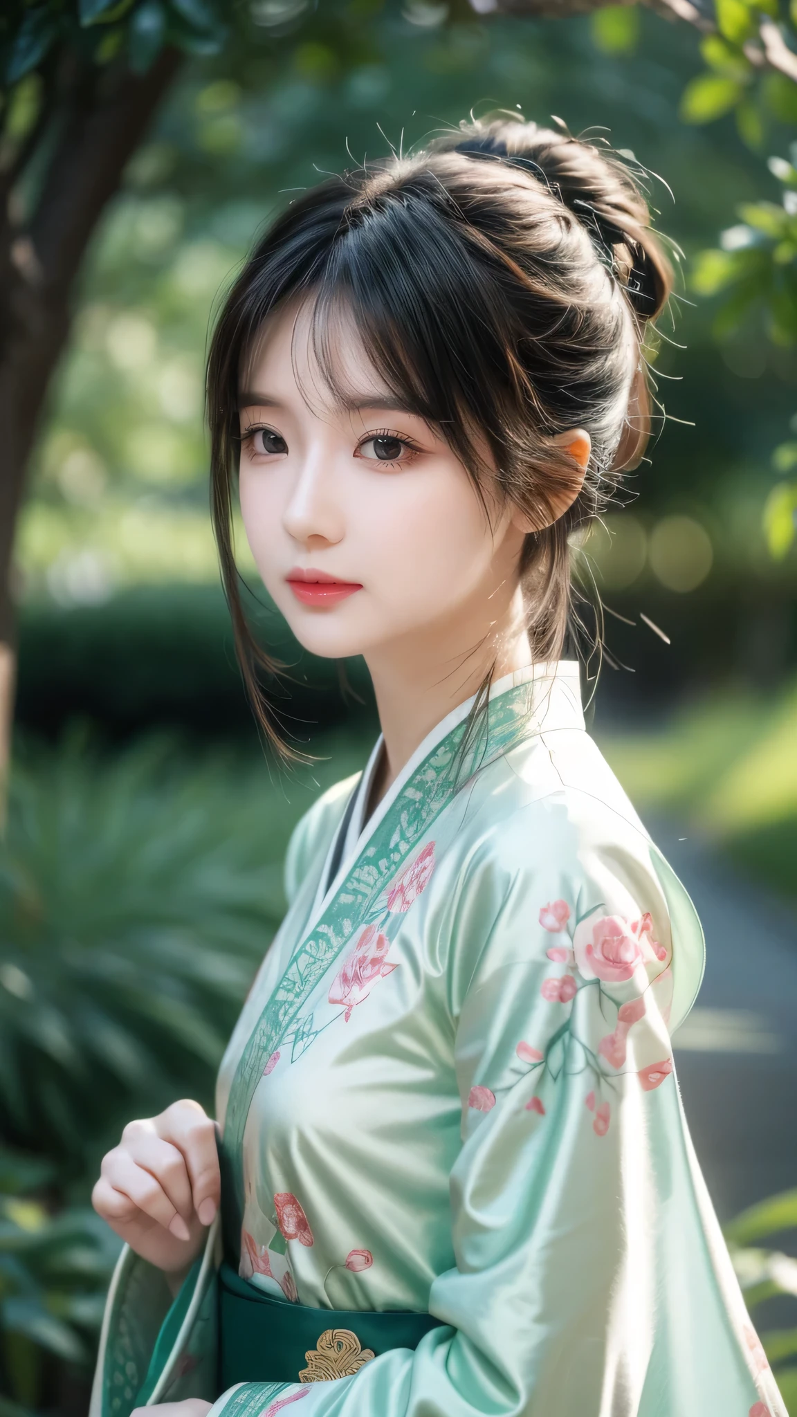 /Imagination Techniques: https://Figure 5.Content Delivery Network.Haiyi.AI/stationary/Upload/20230609/8209bbe6-5d3d-417a-ba6d-8cbde95790a7.png aesthetics, beautiful girl illustration, Wearing light green Hanfu:::2, Diagonal composition, Upward view: :0.5, Unreal Engine: :0.5, Soft Light::0.5, green: :2, high resolution: :0.5, FAIry Castle, Practical::2, Chinesedress: :2, embroidery::1, PortrAIt Photography::2 -- no lantern brick red --ar 16:9 --S 70 --Q 0.5 --IW 1.25 --V 5.1