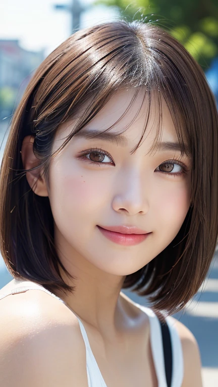 (((Definitely a shoulder-length, short, straight brown bob)))、(((She is posing like a hair salon model with a summer park in the background.)))、(((Random and cute street fashion)))、Close-up of face、Half Japanese, half Korean、18 year old girl、Standing Alone、Looking forward、Light eye makeup、Brown Hair Color、Flat and small chest、Hair blowing in the wind、Actress Quality、Glossy, ultra-realistic face、Smiling face、Watery eyes、Gazing Up、Subtle lighting effects、 Ultra-Realistic Capture、Very detailed、High resolution 16K close up of human skin。Skin texture must be natural、The details must be such that pores can be clearly seen、The skin is healthy、Uniform tone、Use natural light and colors、High quality images taken by a model agency's exclusive photographer、smile
(((Definitely a shoulder-length, short, straight brown bob)))、(((She is posing like a hair salon model with a summer park in the background.)))、(((Random and cute street fashion)))、Close-up of face、Half Japanese, half Korean、18 year old girl、Standing Alone、Looking forward、Light eye makeup、Brown Hair Color、Flat and 、Hair blowing in the wind、Actress Quality、Glossy, ultra-realistic face、Smiling face、Watery eyes、Gazing Up、Subtle lighting effects、 Ultra-Realistic Capture、Very detailed、High resolution 16K close up of human skin。Skin texture must be natural、The details must be such that pores can be clearly seen、The skin is healthy、Uniform tone、Use natural light and colors、High quality images taken by a model agency's exclusive photographer、smile